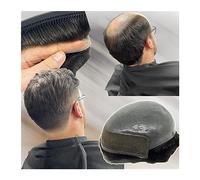 Pedazo De Pelo Para Hombre Sistema de reemplazo de cabello humano Toupee for hombres Peluca for hombres Línea de cabello natural Frente de encaje suizo con piel delgada PU Toupee for hombres Prótesis