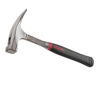 Peddinghaus 5133090000 - Pinzas de martillo "XSTRIKER 850 G Rough cara magnética con mango de plástico, plata/negro