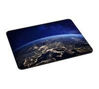 Pedea Alfombrilla de ratón para Juegos y Oficina, 220 x 180 mm, con Bordes cosidos y Base Antideslizante, Noche Espacial