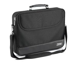 Pedea BLACKLINE - Bolso bandolera para portátil de 15,6" (con correa para el hombro), color negro, Blackline, 15,6 Zoll
