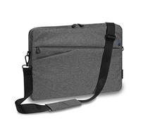 Pedea Bolsa para portátil de hasta 13,3 pulgadas, bandolera con correa para el hombro, color gris y azul