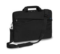 PEDEA Bolso Bandolera para portátil de hasta 15,6", Color Negro y Azul