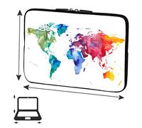 PEDEA Colour World - Funda para portátiles de hasta 15,6" (39,6 cm)