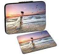 PEDEA Funda de diseño para Tablet (10,1 Pulgadas, con Alfombrilla de ratón, Mensaje en una Botella)