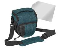 Pedea - Funda para cámara réflex con protector de pantalla para Canon EOS 5DS R, M6, M100, 100D, G1X Mark III, SX740 / Nikon Z6, D850 / Panasonic Lumix DC GH5, GX800, color azul