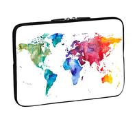 PEDEA Funda para portátil de hasta 17,3 Pulgadas (43,9 cm), Color World