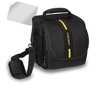 PEDEA GmbH SET012-65060312-0011 - Funda para cámara SLR y Protector de Pantalla, tamaño M, Color Amarillo