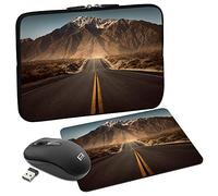 PEDEA Highway - Funda para Tablet de 10,1" (25,6 cm, con Alfombrilla para ratón y ratón inalámbrico)