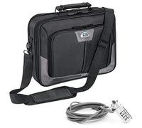 Pedea Premium Bolsa Bandolera Para Portátil Con Cerradura de Cable de Seguridad, 47 cm, Gris