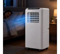 pedenencelia Aire Acondicionado Portátil, Climatizador con Compresor y Modos de Refrigeración, Deshumidificación y Solo Ventilación, Temperatura Ajustable de 16 a 30 °C, Oscilación Auto 5000BTU