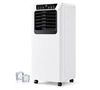 pedenencelia Aire Acondicionado Portátil con Compresor, Climatizador Solo Frío con Modos de Deshumidificación y Ventilación, Oscilación Automática Vertical, Temporizador de 24 Horas 9000BTU