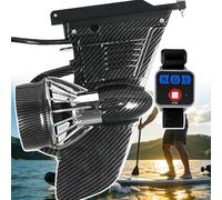 pedenencelia Aleta Motorizada para Tabla de Surf, Kit de Aleta Eléctrica Sup 24V con Velocidad Ajustable de 7,5 km/h y Batería de 288 WH, Mando a Distancia con Alcance de 5 Metros