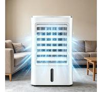 pedenencelia Mini Aire Acondicionado para Autocaravana, Ventilador Portátil, Enfriador De Aire Evaporativo con 3 Velocidades Y Temporizador De 1/2/4 Horas, Ventilador para Autocaravana 12v