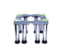 Pedestal ajustable para lavadora con 4/8/12 pies fuertes, bandejas de suelo antivibración para secadora y refrigerador, capacidad de 400 kg, se adapta a 45-65 cm de ancho