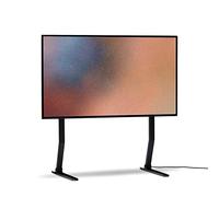 Pedestal Bendy Tall - Soporte de TV alto para sala de estar, soporte de TV alto, diseño danés, soporte de TV único, color negro