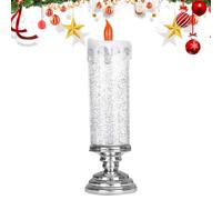 Pedestal Candle Decor, Home Lighting Solutions, Elegant Christmas Candle Set, Ambient Lighting for Holidays, Stylish Tabletop Candle Light, Battery-Operated Home Decor, Flickering LED Candle Display