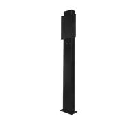 Pedestal Cargador EV para Exteriores, Poste de Soporte para Estación de Carga EV, Compatible con Conector Móvil(Black)