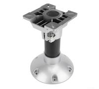 Pedestal de asiento marino de aluminio de 330 mm para barco, yate, pontón, silla de capitán, base antivibración con diseño extraíble a prueba de óxido para superficie segura de seis tornillos de