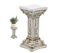 Pedestal de columna romana, columnas de boda, pilares griegos, figura vintage tallada floral, para jardín, cocina, mesa de comedor, hogar, ceremonia de boda, evento