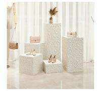 Pedestal De Exhibición Con Diseño De Altura Ajustable: Estabilidad Elegante Para Comercios, Exposiciones Domésticas, Decoración De Fiestas, Bodas, Cumpleaños(30x30x40cm)