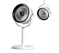 Pedestal Fan - Standing Fan with Night Light Quiet Rechargeable 5-Speed