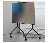 Pedestal Moon Rollin' | Mueble TV con Ruedas | Muebles TV Salon | Soporte Pie TV de Diseño Danés | Soporte TV Giratorio | Mueble Television de Moda (Negro)