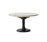Pedestal para Tartas, Bandeja giratoria de cerámica para Tartas de cumpleaños, Alta, para postres y repostería (Dorado, 29 cm)