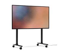 Pedestal Straight Rollin' | Mueble TV con Ruedas | Muebles TV Salon | Soporte Pie TV de Diseño Danés | Soporte TV Giratorio | Mueble Television de Moda (Negro)