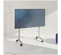 Pedestal Straight Rollin' | Mueble TV con Ruedas | Muebles TV Salon | Soporte Pie TV de Diseño Danés | Soporte TV Giratorio | Mueble Television de Moda (Gris)