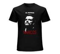 PEDFUVL Narcos Godfather - Camiseta para hombre con impresión gráfica negra, Negro , 3XL