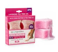 Pedi-Scrub In A Sponge Aceite de árbol de té de lavanda (paquete de 2)