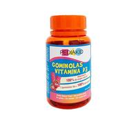Pediakid - Gomas de vitamina D3 - Sabor fresa - 60 ositos - Lote de 3