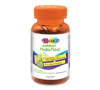 PEDIAKID - Gummies Probioticos - Fórmula Natural con Delicioso Aroma de Manzana - Ayuda a Enriquecer la Flora Intestinal - Refuerza las Defensas del Organismo - 60 gominolas
