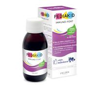 PEDIAKID - Immuno-Fort - Complemento alimenticio - Fórmula Exclusiva a base de Sirope de Agave - Ayuda a Reforzar las Defensas Naturales del Organismo - Sabor Arándano - Botella 125 ml