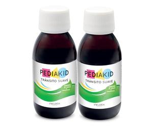 PEDIAKID - Tránsito Suave - Complemento alimenticio - Fórmula Exclusiva a base de Sirope de Agave - Ayuda a Regular - Aroma de Manzana - Lote de 2