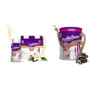 PediaSure - Sabor Cookies & Cream - Complemento Alimenticio para Niños con Proteínas, Vitaminas y Minerales - 850 gr + PediaSure drink - Sabor Vainilla- Pack de 4 Botellas x 200 ml