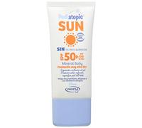 Pediatopic Sun Mineral Baby 50ml, emulsión muy fluida de protección alta que combina Filtros Físicos Minerales. Protector solar para pieles infantiles, atópicas y sensibles