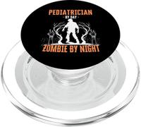 Pediatra de día Zombie de Noche Divertido Halloween Espeluznante PopSockets PopGrip para MagSafe