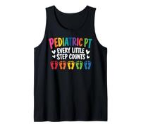 Pediatric PT Little Step Counts Pediatric Physical Therapist Camiseta sin Mangas