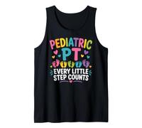 Pediatric PT Little Step Counts Pediatric Physical Therapist Camiseta sin Mangas