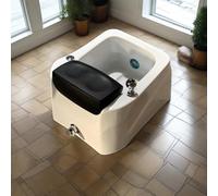 Pedicura profesional mejorada: baños de pies portátiles con boquillas manuales y masajes por chorro de pulso. Cuenta con iluminación LED de 7 colores, adecuada para uso doméstico y salón