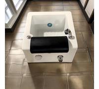 Pedicura profesional mejorada: baños de pies portátiles con boquillas manuales y masajes por chorro de pulso. Cuenta con iluminación LED de 7 colores, adecuada para uso doméstico y salón