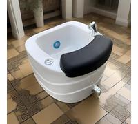 Pedicura profesional mejorada: baños de pies portátiles con boquillas manuales y masajes por chorro de pulso. Cuenta con iluminación LED de 7 colores, adecuada para uso doméstico y salón