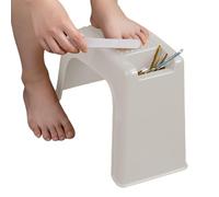 Pedicure Foot Rest - Shower Foot Care Chair | Nail Salon Chair | Feet Stool with Storage | Non-Slip, PP, 37.5x28x16.5cm, for Home Salon Travel Grooming