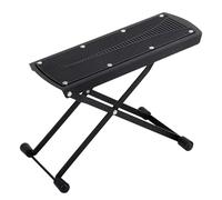 Pedicure Stool, Footrest, Beauty Stand, Adjustable Height Support, Foldable Non-Slip Design, Sturdy Material, Ideal for Salon Spa At-Home Use, 9.84 Inches, Black Color, 1 Piece