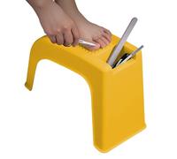 Pedicure Tabures: cómodo asiento de belleza, silla de reposapiés compacta | Ideal para tratamientos de spa o servicios de uñas de los pies, base texturizada para salones de estudio de aseo personal ba