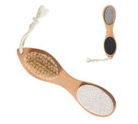 Pedicure Tools For Feet Portable Handheld Wood Handle - 4-in-1 Foot