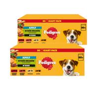 PEDIGREE® Adult Comida húmeda para perros adultos, Selección de sabores en salsa, 160 x 100 g