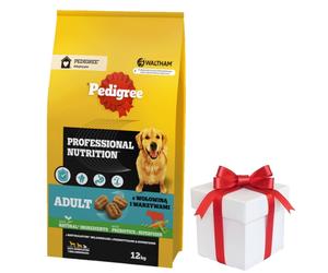 PEDIGREE® Adult Professional Nutrition 12 kg con ternera y verduras - alimento completo seco para perros adultos de razas grandes y medianas + ¡Sorpresa gratis para el perro!