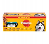PEDIGREE Adult Protein+: comida húmeda para perros en gelatina, 80 x 85 g